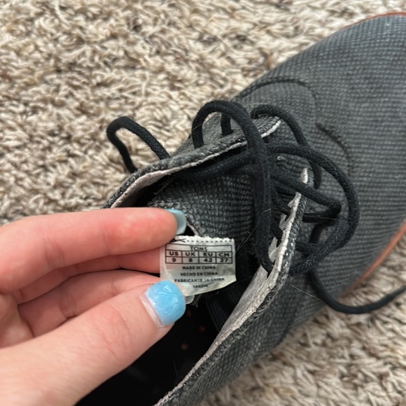 Toms Men’s Grey Dress Shoe Size 9 - Picture 5 of 5